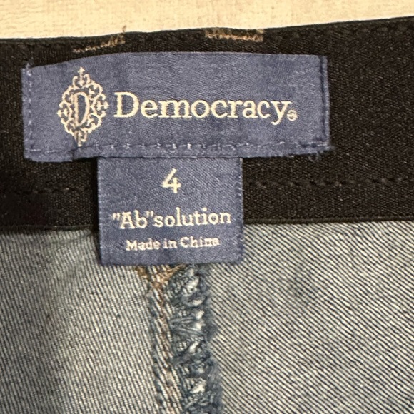 NWT Democracy Ab"solution® High Rise Distressed Blue Denim Skinny Jeans - Picture 15 of 16
